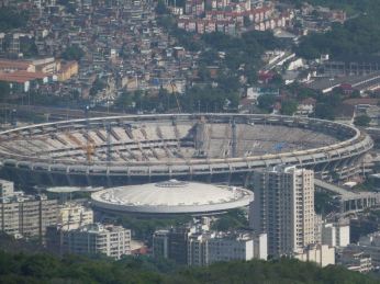 gran postal estadio Maracaná en remodelación 